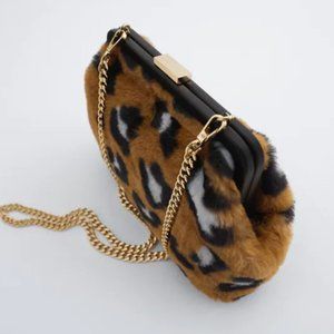 NWT Zara Multicolor Animal Print Crossbody Bag